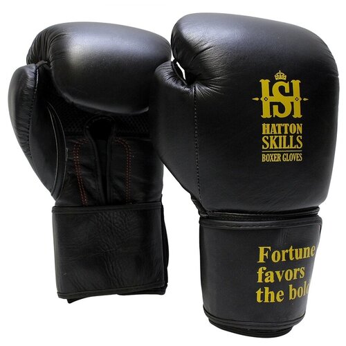 Боксерские перчатки Hatton Skills Gold Black, 16 унций