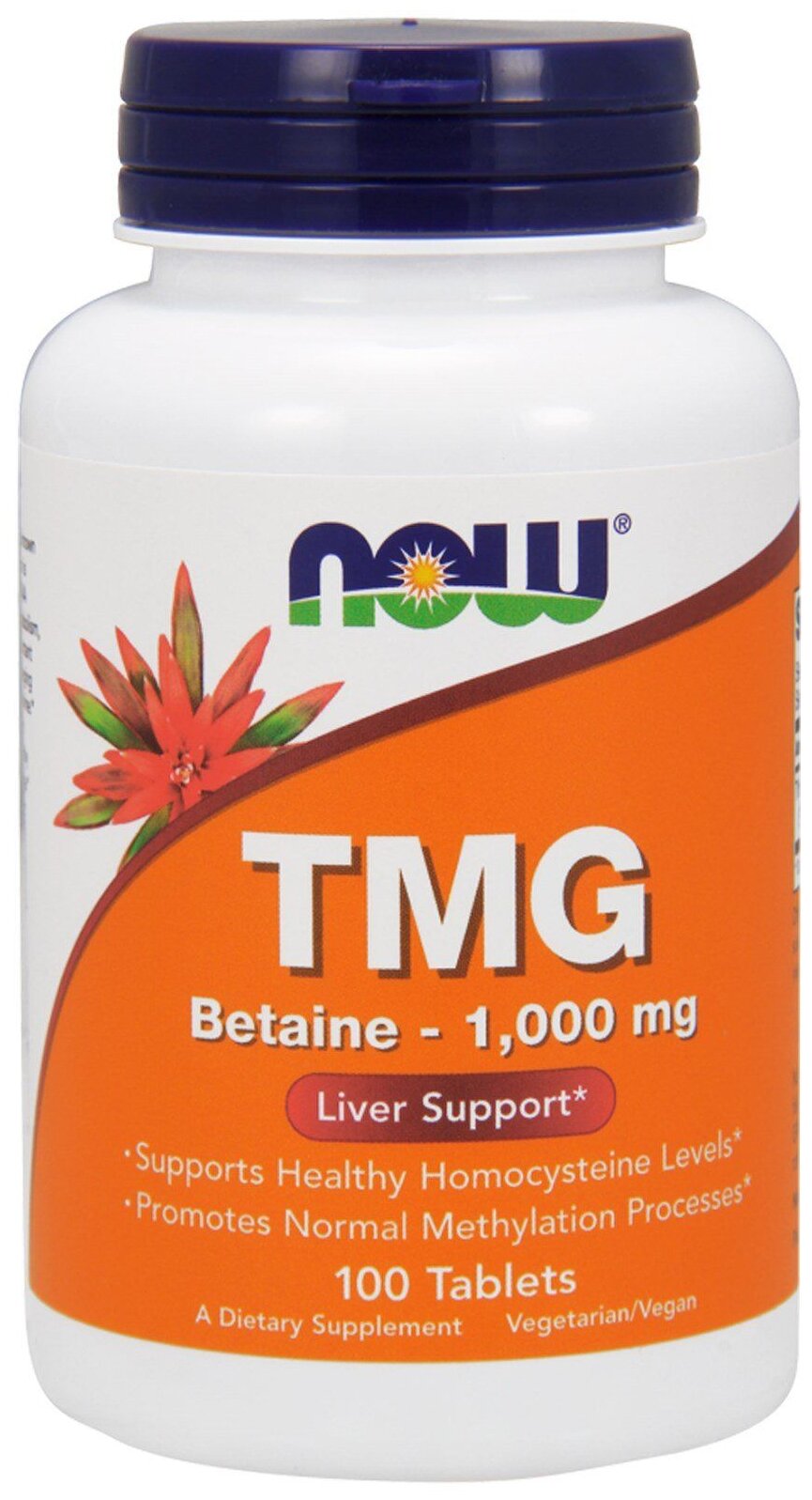 Триметилглицин Бетаин Нау Фудс (TMG Betaine Now Foods) 1000 мг 100 таблеток