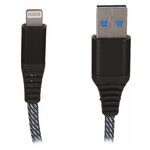 Аксессуар Maverick Textile & Metall C2 USB - Lightning 1.2m Black-White ПSELAEP1757 - изображение