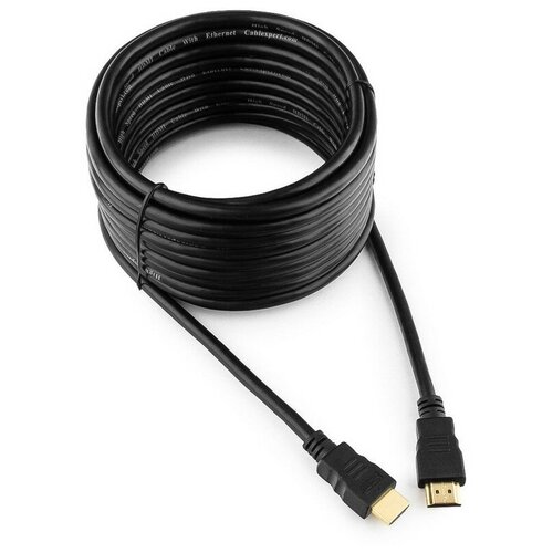 Кабель HDMI - HDMI, М/М, 7.5 м, v2.0, поз. р, экр, Cablexpert, CC-HDMI4-7.5M кабель hdmi cablexpert 4 5м v2 0 19m 19m черный позол разъемы экран 2 ферр коль