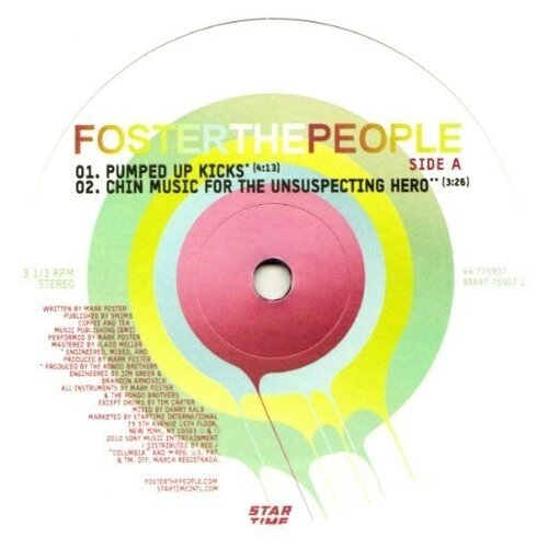 Foster The People - Pumped Up Kicks (12') foster the people pumped up kicks 12
