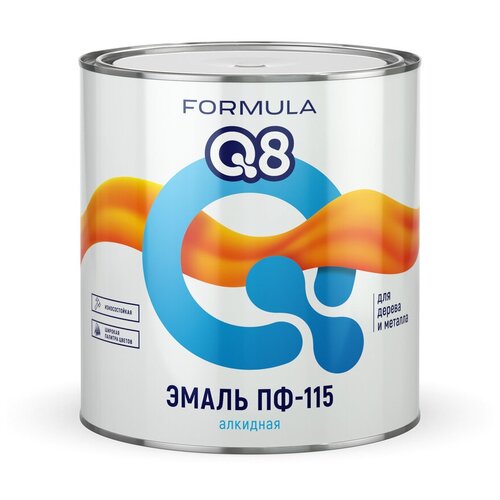 Эмаль Formula Q8, ПФ-115, оранжевая, 2.7 кг