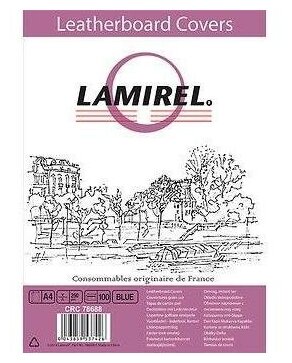 Обложка Fellowes Lamirel A4 синий 100шт LA-7868801