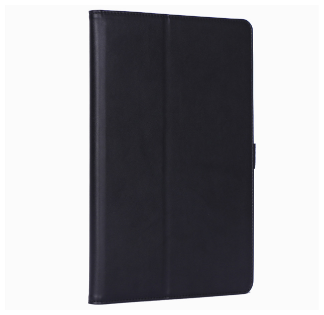 Чехол MyPad бизнес класса для Samsung Galaxy Tab S6 10.5 SM-T860/ T865 с визитницей и держателем для руки черный натуральная кожа Prestige Италия