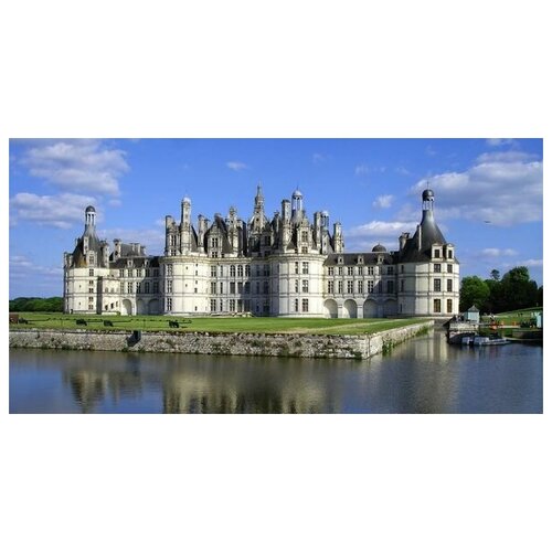 фото Постер на холсте замок во франции 58см. x 30см. твой постер