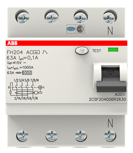 УЗО ABB 100мА тип AC FH204