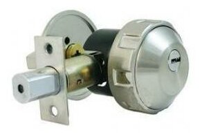 Замок врезной DeadBolt (No-Key) автомат. Правый антик/графит