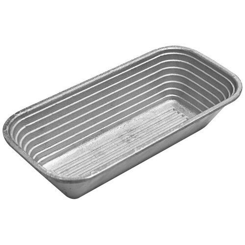 Форма для расстойки и выпечки хлеба овальная 28.5х13.5х6.5 см (литой алюминий, Россия)