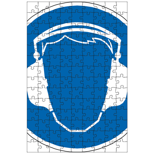 фото Магнитный пазл 27x18см."защита ушей, слух, наушники" на холодильник lotsprints