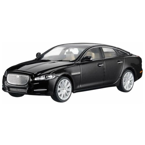 Автомобиль Jaguar XJ Scale Model 1:43, Black Amethyst 2pcs 6000k white led under side mirror light puddle lamps for jaguar xf x250 x260 xj x350 x351 x358 xe x760 xk xkr