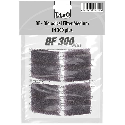 губка tetra tec bio filter bf 400 600 Наполнитель для внутреннего фильтра Tetratec BF 300 Plus губка для био-фильтрации уп. 4 шт (1 шт)