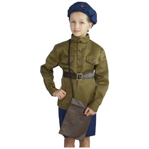 фото Карнавальный костюм для детей фабрика бока костюм на 9 мая летчика для девочки, 104-116 см