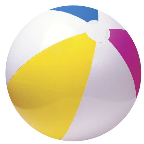 фото Мяч пляжный «цветной», d=61 см intex