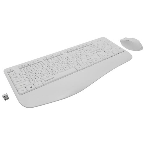 Комплект: беспроводные клавиатура и мышь: QUMO Space K57/M75 (белый)