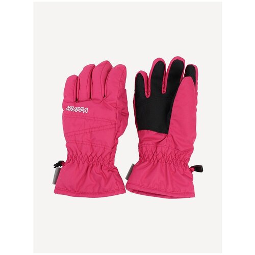Перчатки Huppa, демисезон/зима, со светоотражающими элементами, мембранные, размер 3, розовый, фуксия