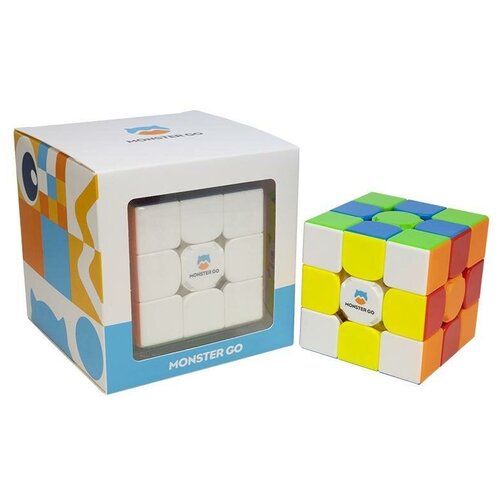 фото Умный магнитный бюджетный кубик рубика gan monster go 3x3 ai, color gan cube