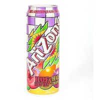 Холодный чай AriZona Half Iced Tea and Half Tropical с экзотическим тропическим вкусом, 2 банки по 680 мл.