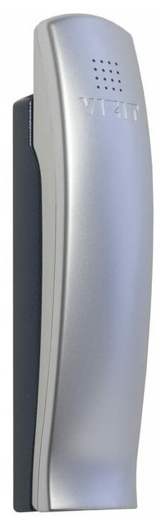 Трубка домофонная VIZIT УКП-7М. Трубка переговорная с регулировкой громкости вызова цвет металлик.