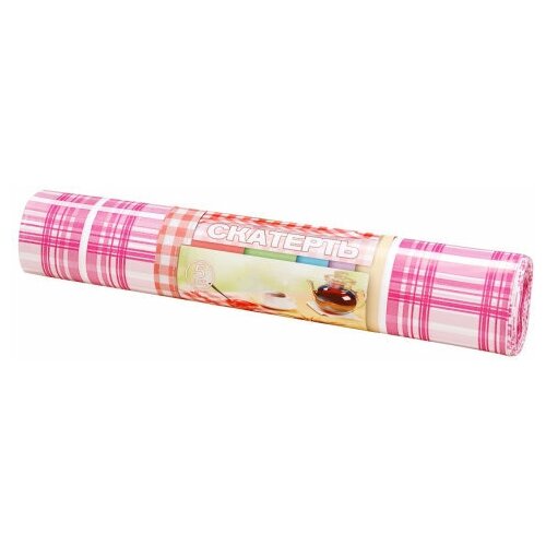 Скатерти одноразовые / 5 шт, 180x110 см / в красную клетку / Спринт-Пласт