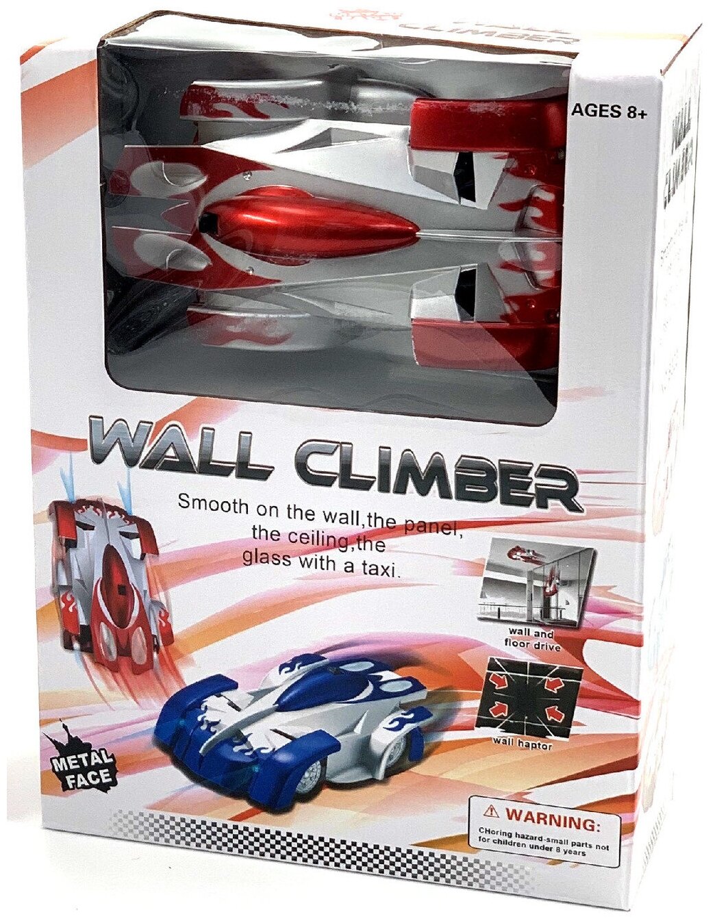 Радиоуправляемая антигравитационная машинка Wall Climber Красная