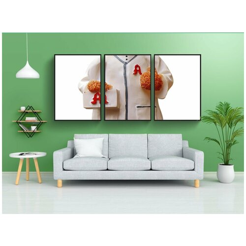 фото Набор модулных постеров для интерьера "нести, профессия, фармацевт" 60x90 см. в тубусе, без рамки lotsprints