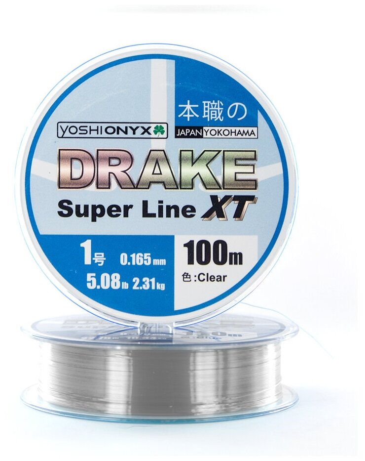 Леска Yoshi Onyx Drake Superline XT 100M 0.165mm Clear