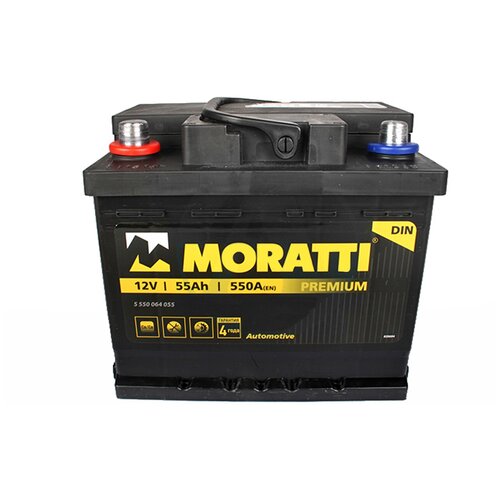 фото Аккумуляторная батарея moratti 6ст55 lb1r низкий кубик