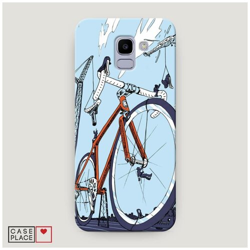 фото Чехол пластиковый samsung galaxy j6 2018 хобби велосипед 10 case place