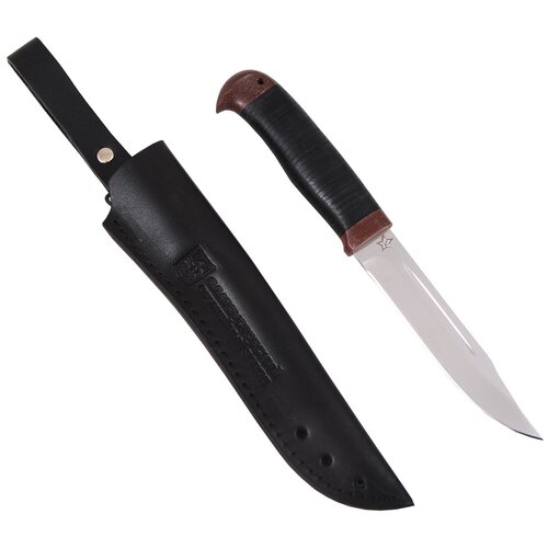нож финка сталь х12мф кожа текст Нож Финка (сталь 95x18, кожа-текст.)