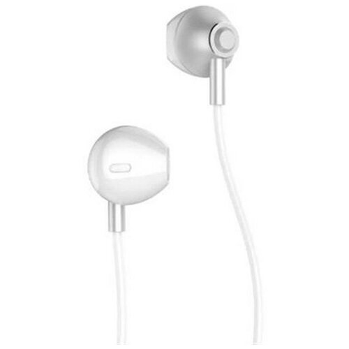 фото Проводные наушники remax rm-711 earphone, jack 3.5mm, 1.2 м, серебряный, 5 мвт, с микрофоном