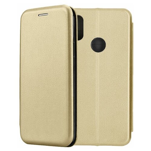 Чехол-книжка Fashion Case для Xiaomi Redmi Note 7 / Pro золотой чехол книжка для xiaomi redmi note 8 pro золотистого цвета с окошком магнитной застежкой и подставкой