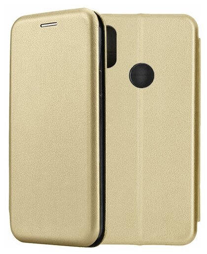 Чехол-книжка Fashion Case для Xiaomi Redmi Note 7 / Pro золотой