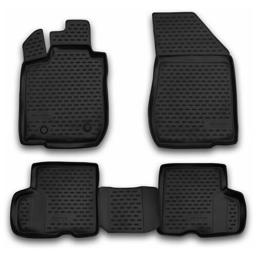 фото Коврики в салон lada (лада) largus, 2012-> 5 мест 5 шт. (полиуретан) nlc.52.27.210k 18021