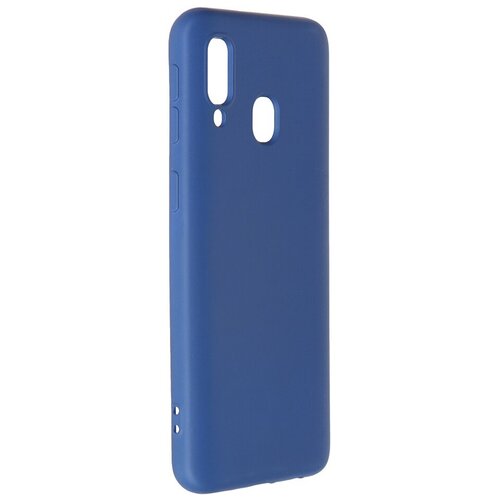 фото Чехол krutoff для samsung galaxy a40 a405 silicone blue 12432 krutoff group