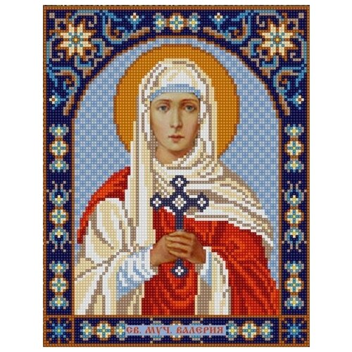 Святая Валерия (рис. на сатене 20х25) 20х25 Конек 9345 20х25 Конек 9345)