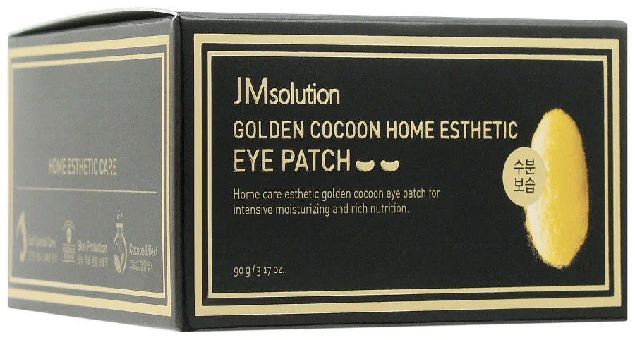 JM Solution Гидрогелевые патчи с коконом золотого шелкопряда Golden Cocoon Home Esthetic Eye Patch, 60 шт.