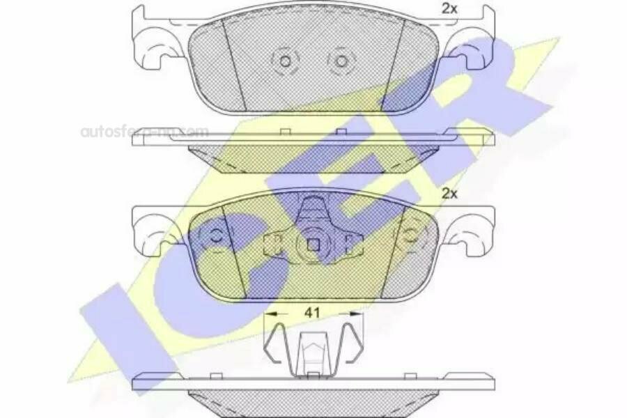 ICER 182274 Колодки тормозные