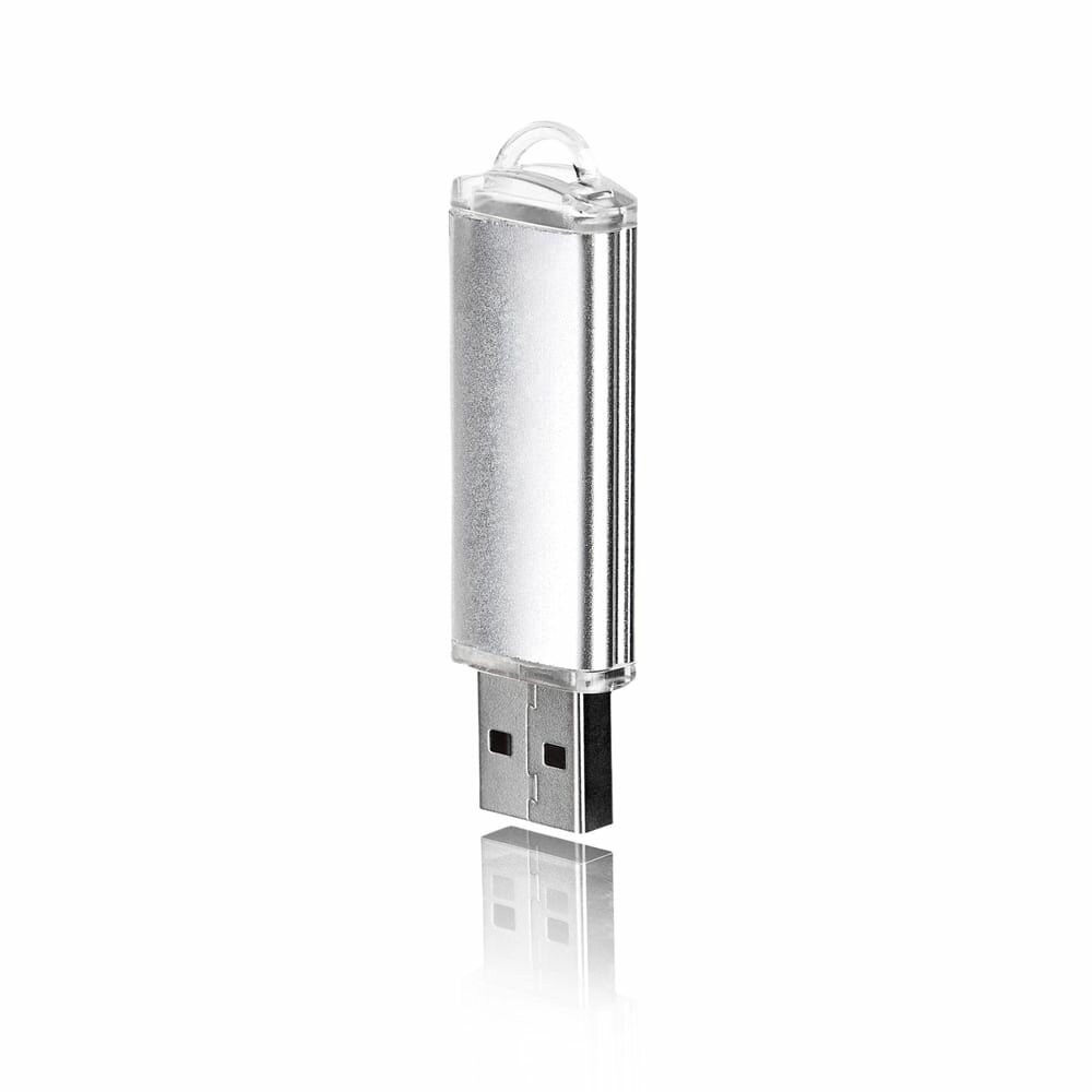 Флешка Simple, 128 ГБ, серебряная, USB 3.0, арт. F23 30шт