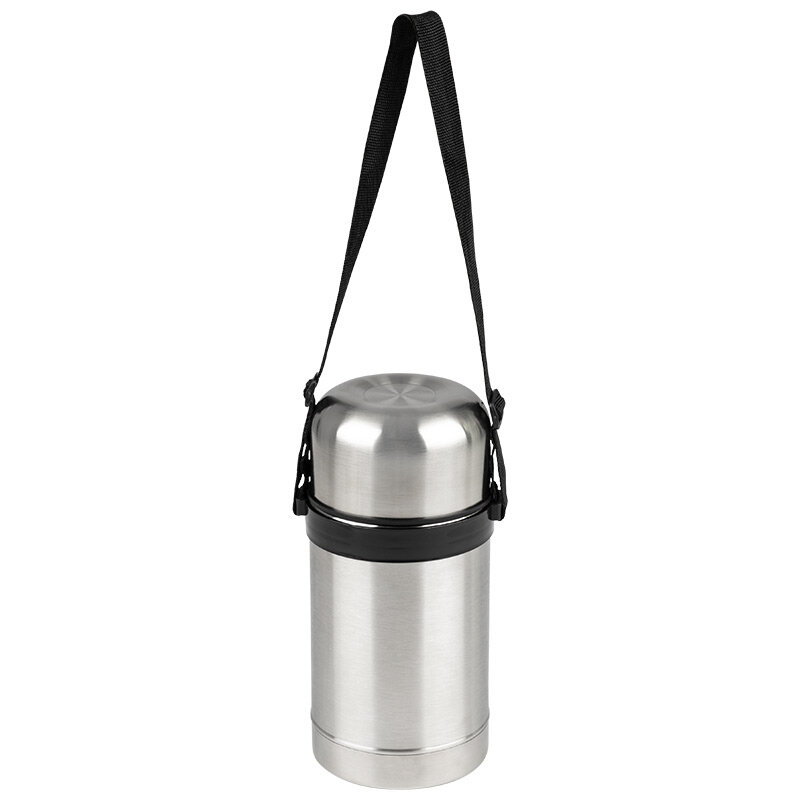 фото Термос с широким горлом VALENTE, нержавеющая сталь , с чашкой-крышкой , 0,8 л