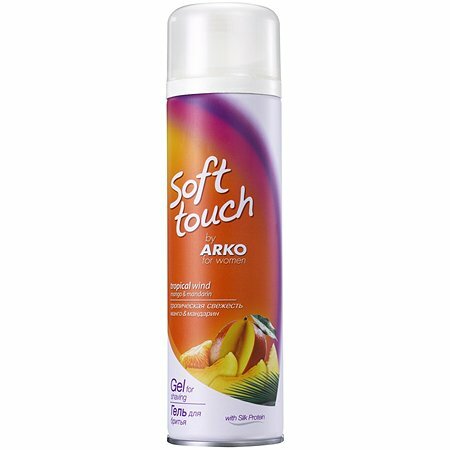 Гель для бритья ARKO Soft Touch Tropic Winds, Тропическая свежесть 200 мл