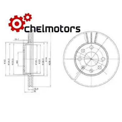 Тормозной диск передний DELPHI BG2278