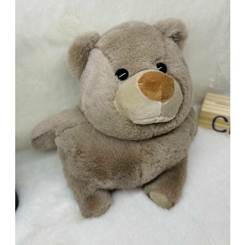 Мягкая игрушка пухлый мишка/медведь 28 см мягкая игрушка панда 25 см плюшевая с веточкой подарок для ребенка любимой на новый год