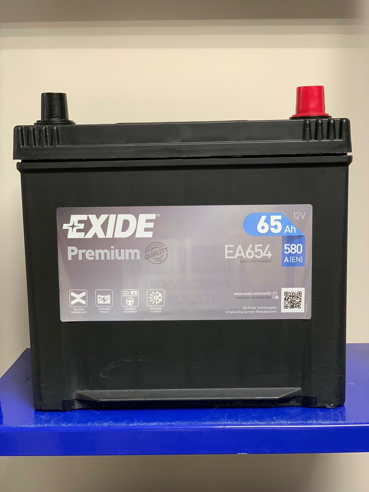 Аккумулятор легковой "EXIDE" Premium 65Ач о/п D23 - фото №15