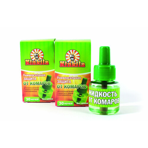 Жидкость для фумигатора Кинкила от комаров, 43 г, 30 мл, 30 ночей