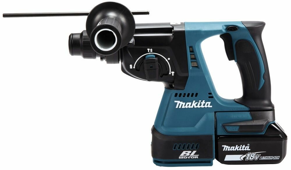 Аккумуляторный перфоратор Makita SDS-PLUS, 18В, 24 мм, 2,0 Дж, кейс, DHR242RFE