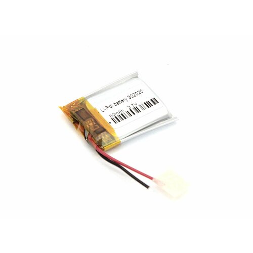 Аккумулятор Li-Pol (батарея) 3*20*20мм 2pin 3.7V/80mAh аккумулятор li pol батарея 3 14 28мм 2pin 3 7v 85mah