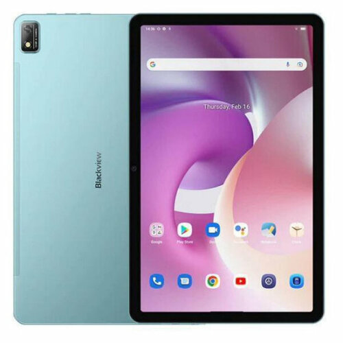 Blackview Tab 16 Mint Green Unisoc Tiger T616 20GHz8192Mb256GbGPS4GWi-FiBluetoothCam1102000х1200Android 2360500₽
