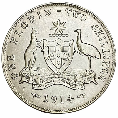Австралия 1 флорин 1914 г.