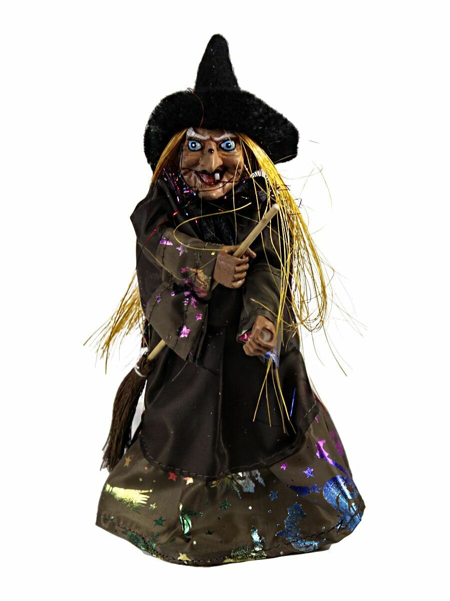 Кукла ведьма декорация на Хеллоуин