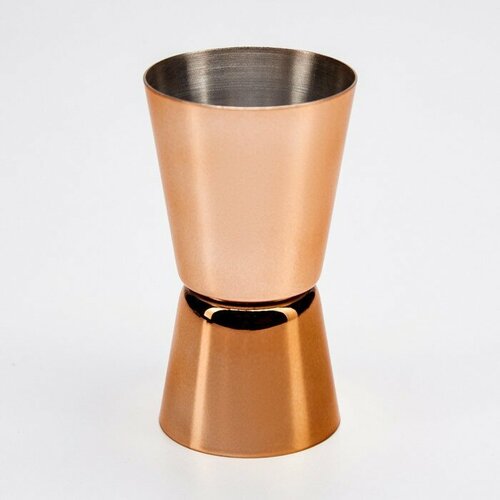 Двойная стопка 30 и 15 мл бронза 814₽